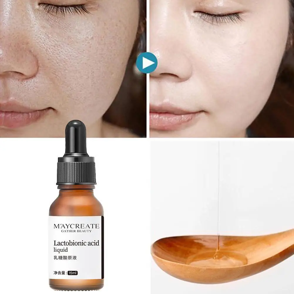15ml Lactobionic Acid Solution Shrinks Pores And Relieves Acid Renewal Serum Closed Face Skin Essence Essence Fruit Q2C7
15ml Lactobionic Acid Solution Shrinks Pores And Relieves Acid Renewal Serum Closed Face Skin Essence Essence Fruit Q2C7