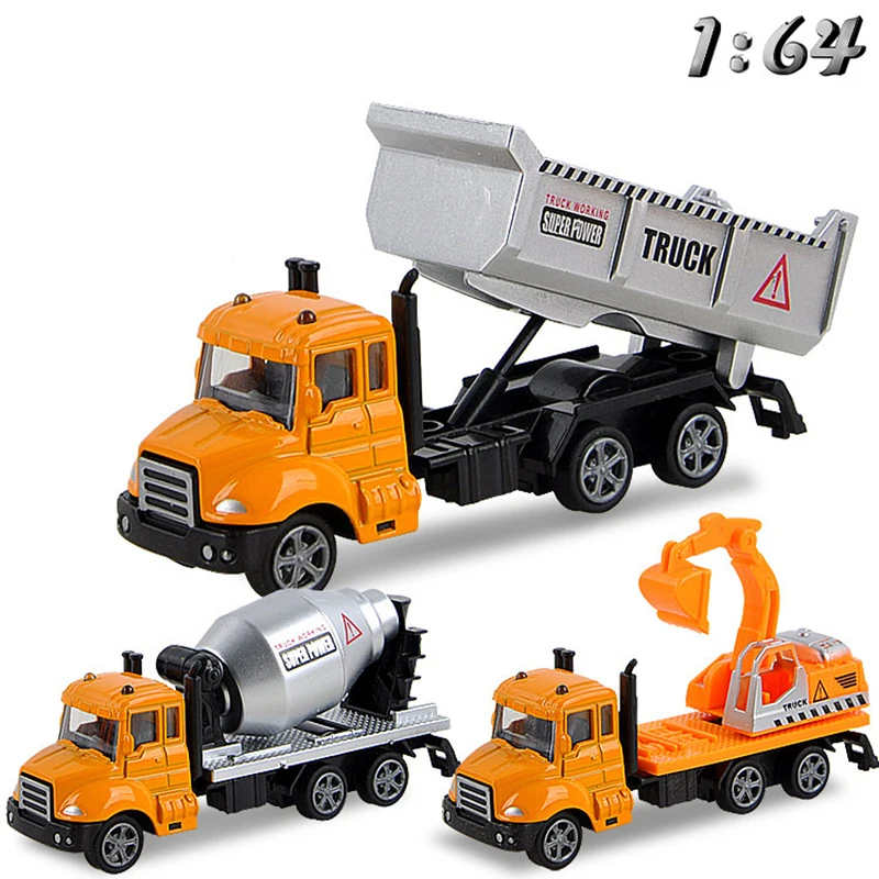 3 Kinds Alloy Diecast Engineering Vehicle Model Toy for Boy Children 1:64 Simulation Pull Back Excavator Cement Mixer Truck S014
3 Kinds Alloy Diecast Engineering Vehicle Model Toy for Boy Children 1:64 Simulation Pull Back Excavator Cement Mixer Truck S014