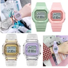 Fashion Transparent Digital Wristwatch Ladies Watch Date Sports Multi-function LED Electronic Watch Waterproof for Women's Kids
Fashion Transparent Digital Wristwatch Ladies Watch Date Sports Multi-function LED Electronic Watch Waterproof for Women's Kids