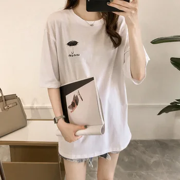 Print Casual Cotton O Neck Short Gray Sleeve t Shirt women harajuku Tee Tops
Print Casual Cotton O Neck Short Gray Sleeve t Shirt women harajuku Tee Tops