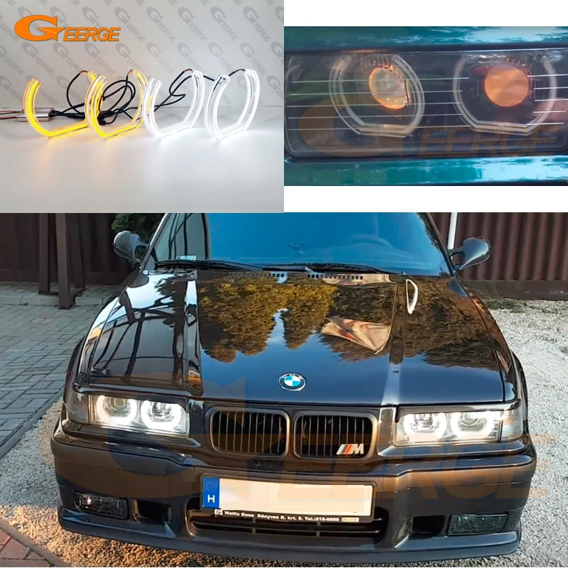 For BMW E36 E38 E39 Excellent Ultra bright White Amber switchback drl turn signal light DTM Style LED Angel Eyes halo rings
For BMW E36 E38 E39 Excellent Ultra bright White Amber switchback drl turn signal light DTM Style LED Angel Eyes halo rings