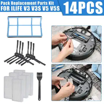 Side Brush Primary Dust filter Hepa Filter Mop pad for chuwi ilife v5 v5s V3 V3s v5 pro x5 robot vacuum cleaner Parts 
Side Brush Primary Dust filter Hepa Filter Mop pad for chuwi ilife v5 v5s V3 V3s v5 pro x5 robot vacuum cleaner Parts