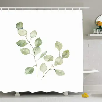 Shower Curtain Set with Hooks 60x72 Watercolor Isolated Ecology Leaf Eucalyptus Object Nature Tree Objects Print Modern Aromatic
Shower Curtain Set with Hooks 60x72 Watercolor Isolated Ecology Leaf Eucalyptus Object Nature Tree Objects Print Modern Aromatic