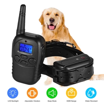 Electric Pet Trainer 300M Remote Control Waterproof Rechargeable Shock Vibration Anti Barking Device Pet Dog Training Collar
Electric Pet Trainer 300M Remote Control Waterproof Rechargeable Shock Vibration Anti Barking Device Pet Dog Training Collar