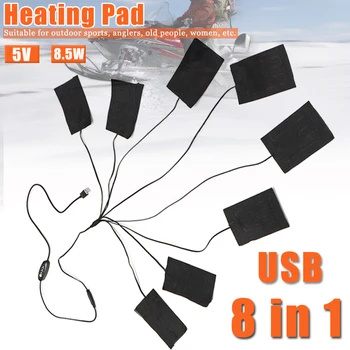8pcs Usb Electric Heating Pads With 3 Gear Adjustable Temperature For Back Pain Neck Knee Hand Foot Shoulder 5v-12v
8pcs Usb Electric Heating Pads With 3 Gear Adjustable Temperature For Back Pain Neck Knee Hand Foot Shoulder 5v-12v