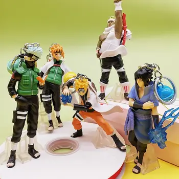 5Pcs Hot 3D Anime Keychain Keyring Naruto Keychain Figure Kakashi Naruto Doll Car Key Chain Bag Charms Pendant For Cosplay Gift 
5Pcs Hot 3D Anime Keychain Keyring Naruto Keychain Figure Kakashi Naruto Doll Car Key Chain Bag Charms Pendant For Cosplay Gift