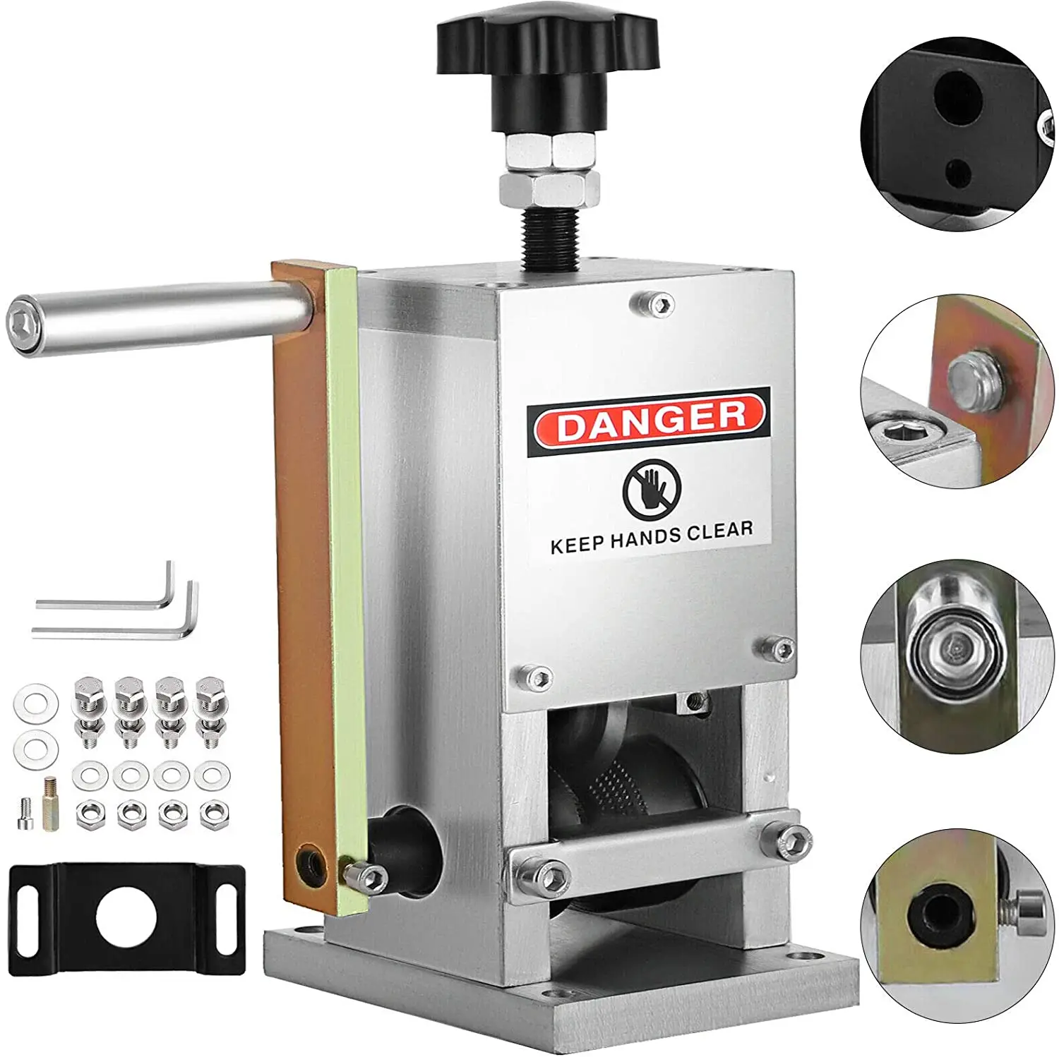Manual Wire Stripping Machine 0.06-0.98 inches Wire Stripper Machine with Hand Crank
Manual Wire Stripping Machine 0.06-0.98 inches Wire Stripper Machine with Hand Crank