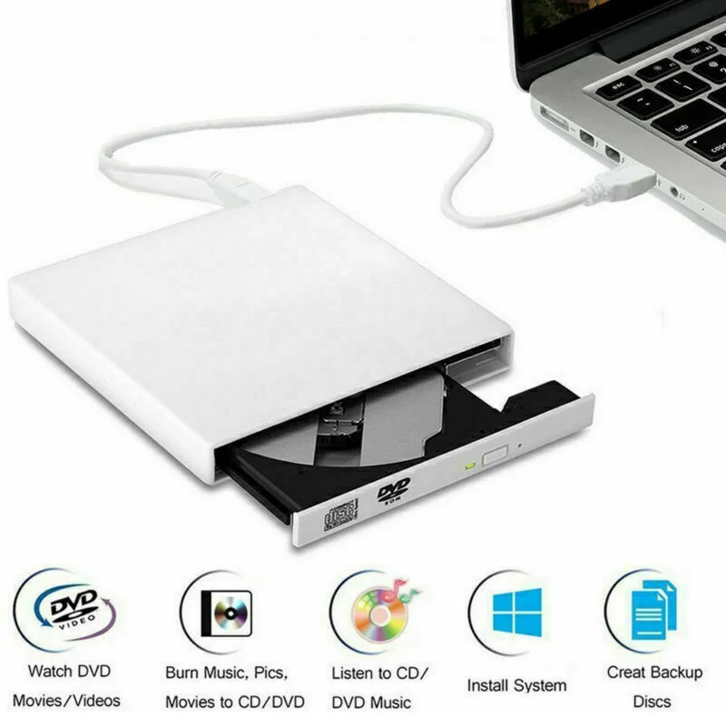 Drive Writer Rewriter Burner Portable Slim USB DVD/CD RW Drive Mobile External Burner Writer for MacBook Laptop Desktop PC
Drive Writer Rewriter Burner Portable Slim USB DVD/CD RW Drive Mobile External Burner Writer for MacBook Laptop Desktop PC