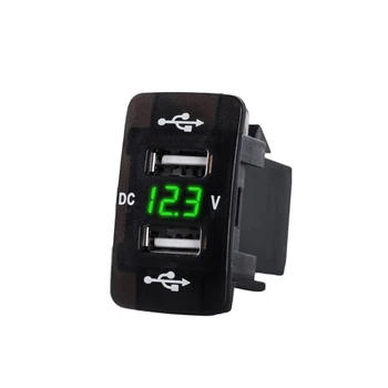 DC 12V 24V Dual USB Car Charger Socket LED Voltmeter Power Adapter For HONDA 
DC 12V 24V Dual USB Car Charger Socket LED Voltmeter Power Adapter For HONDA