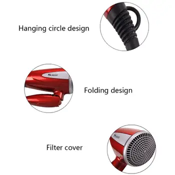 Professional Foldable Hair Blow Dryer 1800W Heat Blower Dryer Hot Cold Wind Salon EU Plug A6HB
Professional Foldable Hair Blow Dryer 1800W Heat Blower Dryer Hot Cold Wind Salon EU Plug A6HB