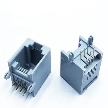 100pcs RJ12 RJ11 Socket Telephone 90 Degrees 6Pin Crystal Female 6p6c Socket
100pcs RJ12 RJ11 Socket Telephone 90 Degrees 6Pin Crystal Female 6p6c Socket