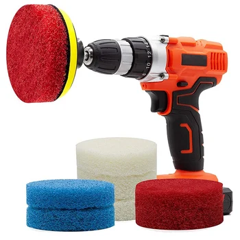 Power Scrub Pad Drill Attachment, Cleaning Kit Scouring Pads with Baker and Universal Shaft Great for Kitchen, Bathroom, Auto,
Power Scrub Pad Drill Attachment, Cleaning Kit Scouring Pads with Baker and Universal Shaft Great for Kitchen, Bathroom, Auto,