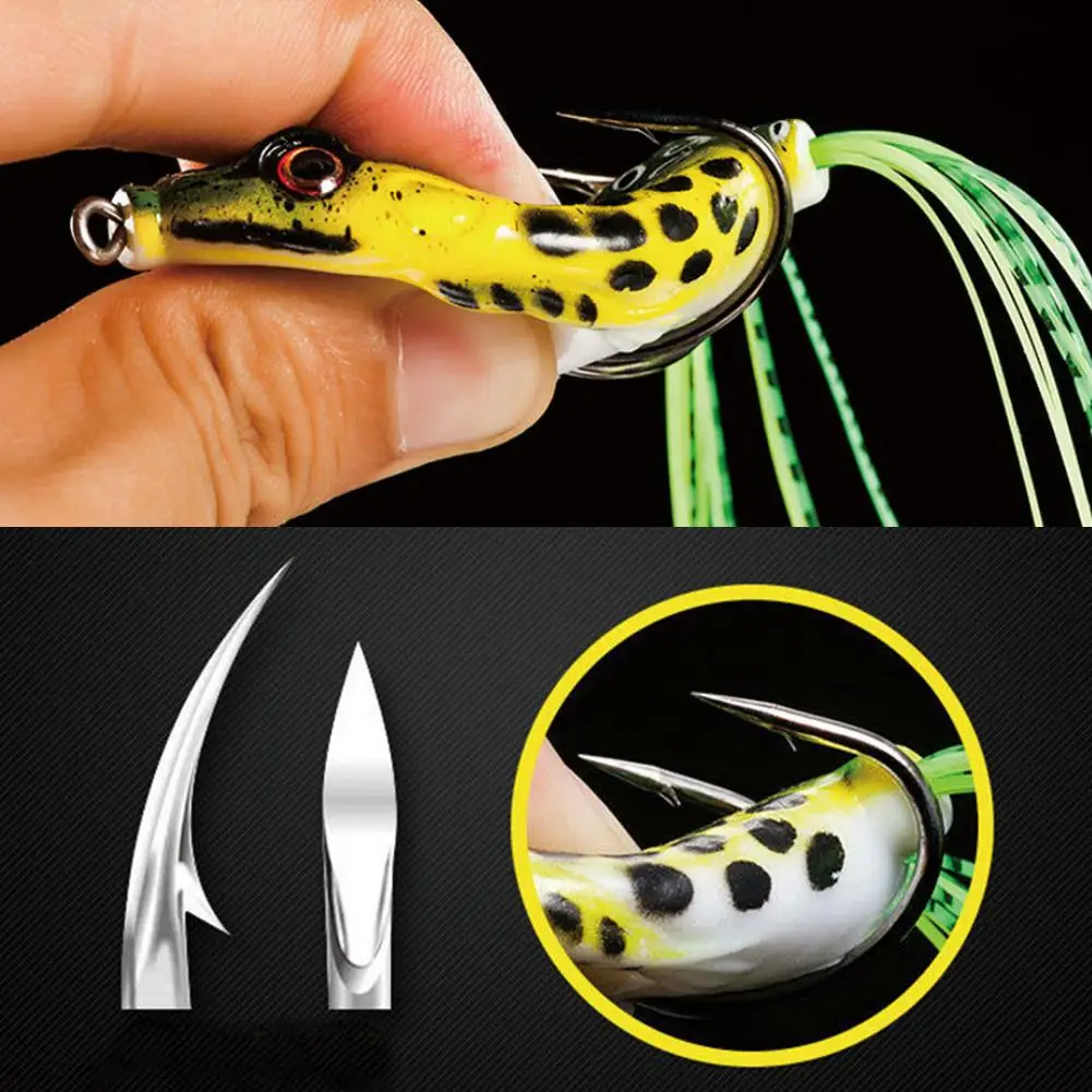 1Pc Fishing Lure Soft Silicone Artificial Simulation Frog Fishing Lures Bait Tackle with Hook Random Color
1Pc Fishing Lure Soft Silicone Artificial Simulation Frog Fishing Lures Bait Tackle with Hook Random Color