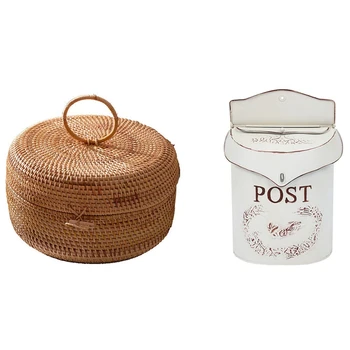 HOT 1pcs Rattan Weave Food Container Storage Box & 1pcs Post Box Post Shabby Blue Bird Post Box
HOT 1pcs Rattan Weave Food Container Storage Box & 1pcs Post Box Post Shabby Blue Bird Post Box