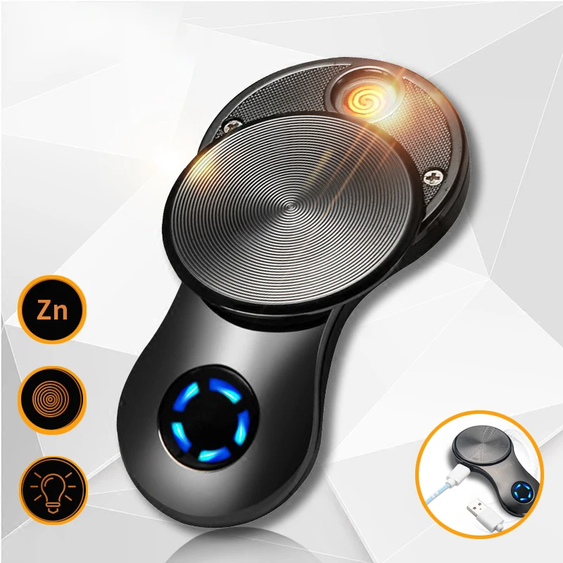 

Marquee Design USB Cigarette Lighter Plasma Arc Electronic Lighters With Elegant Curve Recharge Electric Lighter Gadgets For Men