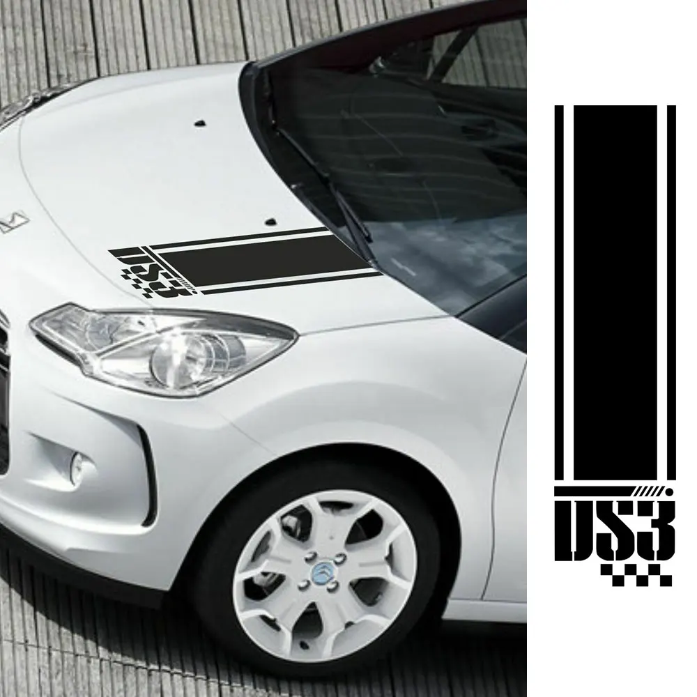 

for citroen DS3 bonnet stripes decals stickers graphics car stickers tu-887988