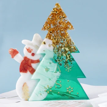 DIY Crafts Jewelry Pendant Crystal Epoxy Resin Mold Santa Christmas Tree Decorations Listed Casting Silicone Mould
DIY Crafts Jewelry Pendant Crystal Epoxy Resin Mold Santa Christmas Tree Decorations Listed Casting Silicone Mould