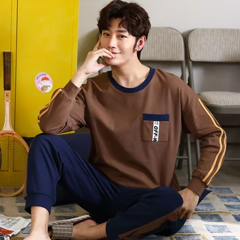Winter And Autumn Mens Pyjamas Cotton Long-sleeve Casual Pajamas Green Avocado Men Pajama Set Hedging Plus Size L-3XL Sleepwear
Winter And Autumn Mens Pyjamas Cotton Long-sleeve Casual Pajamas Green Avocado Men Pajama Set Hedging Plus Size L-3XL Sleepwear