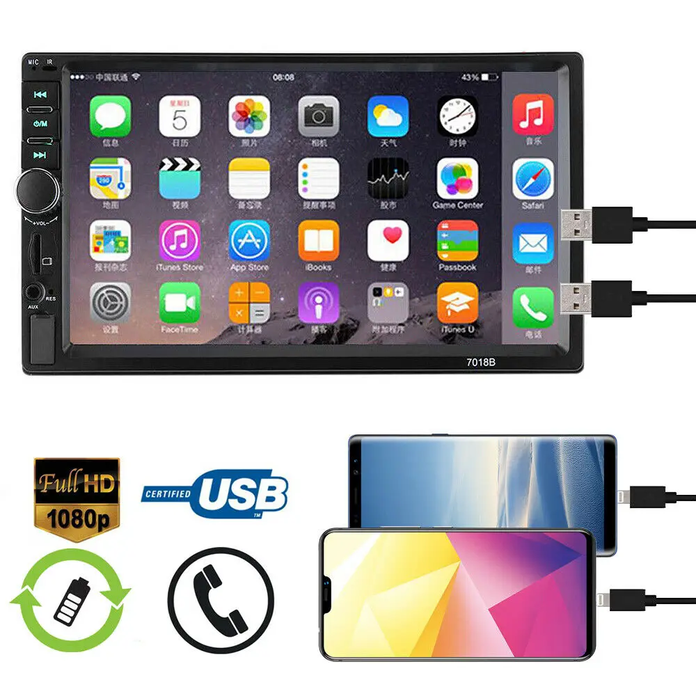 Car Radio RAM 7'' 7018B 2 DIN Universal Car Radio GPS Radio MP5 Player Touch Screen Bluetooth+Rear Camera Multimedia Unit Player
Car Radio RAM 7'' 7018B 2 DIN Universal Car Radio GPS Radio MP5 Player Touch Screen Bluetooth+Rear Camera Multimedia Unit Player