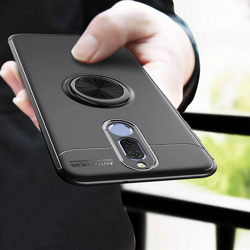 Роскошный противоударный чехол с кольцом кронштейном для Xiaomi Redmi 8A полное