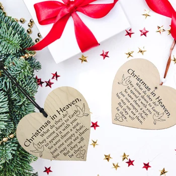 Xmas Tree Ornament Wooden Christmas in Heaven Wedding Hotel Christmas Wooden Hanging Creative Heart-Shaped
Xmas Tree Ornament Wooden Christmas in Heaven Wedding Hotel Christmas Wooden Hanging Creative Heart-Shaped