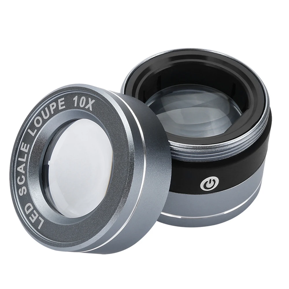 LED Scale Loupe 10X Magnifier Cylinder Type Mirror with Scale Small Size Reading Mirror Jewelry Magnifier with 2 LED 2 UV Lights
LED Scale Loupe 10X Magnifier Cylinder Type Mirror with Scale Small Size Reading Mirror Jewelry Magnifier with 2 LED 2 UV Lights