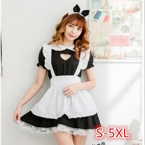 S-5XL Sexy French Maid Costume Sweet Gothic Lolita Dress Anime Cosplay Sissy Maid Uniform Halloween Costumes Women
S-5XL Sexy French Maid Costume Sweet Gothic Lolita Dress Anime Cosplay Sissy Maid Uniform Halloween Costumes Women