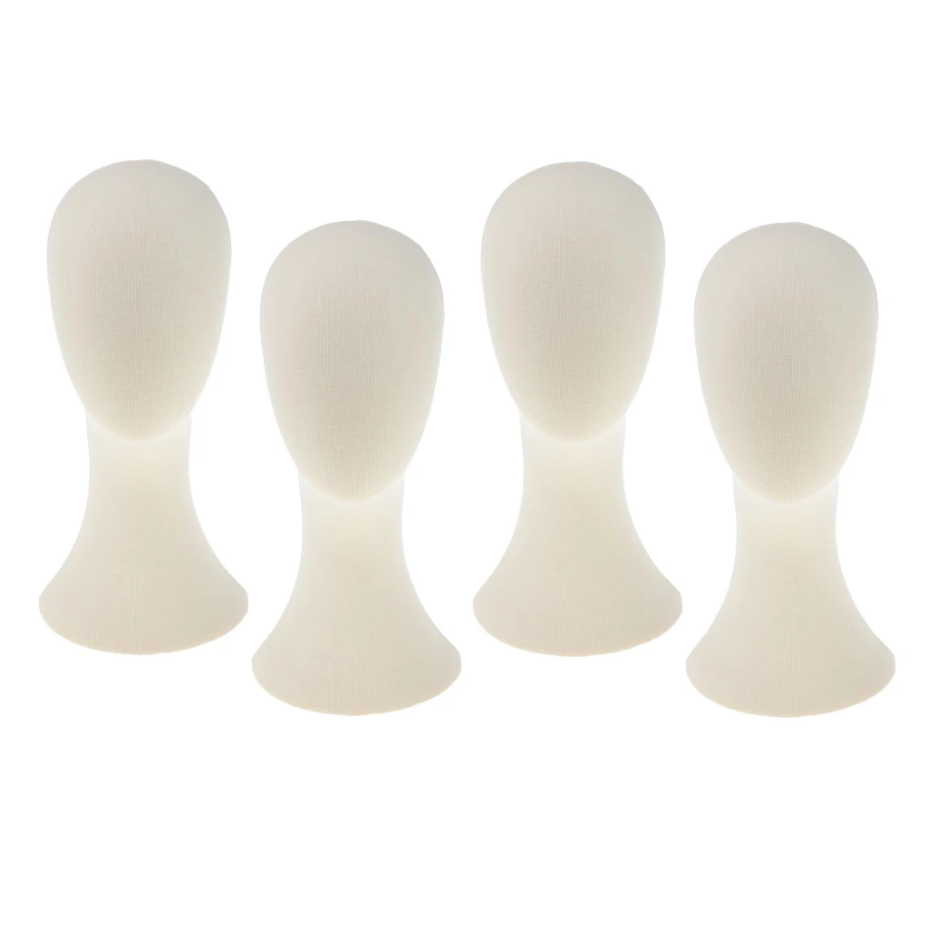 4pcs 21Inch Canvas Block Wigs Making Mannequin Head Hat Caps Mask Display Model 4pcs 21Inch Canvas Block Wigs Making Mannequin Head Hat Caps Mask Display Model