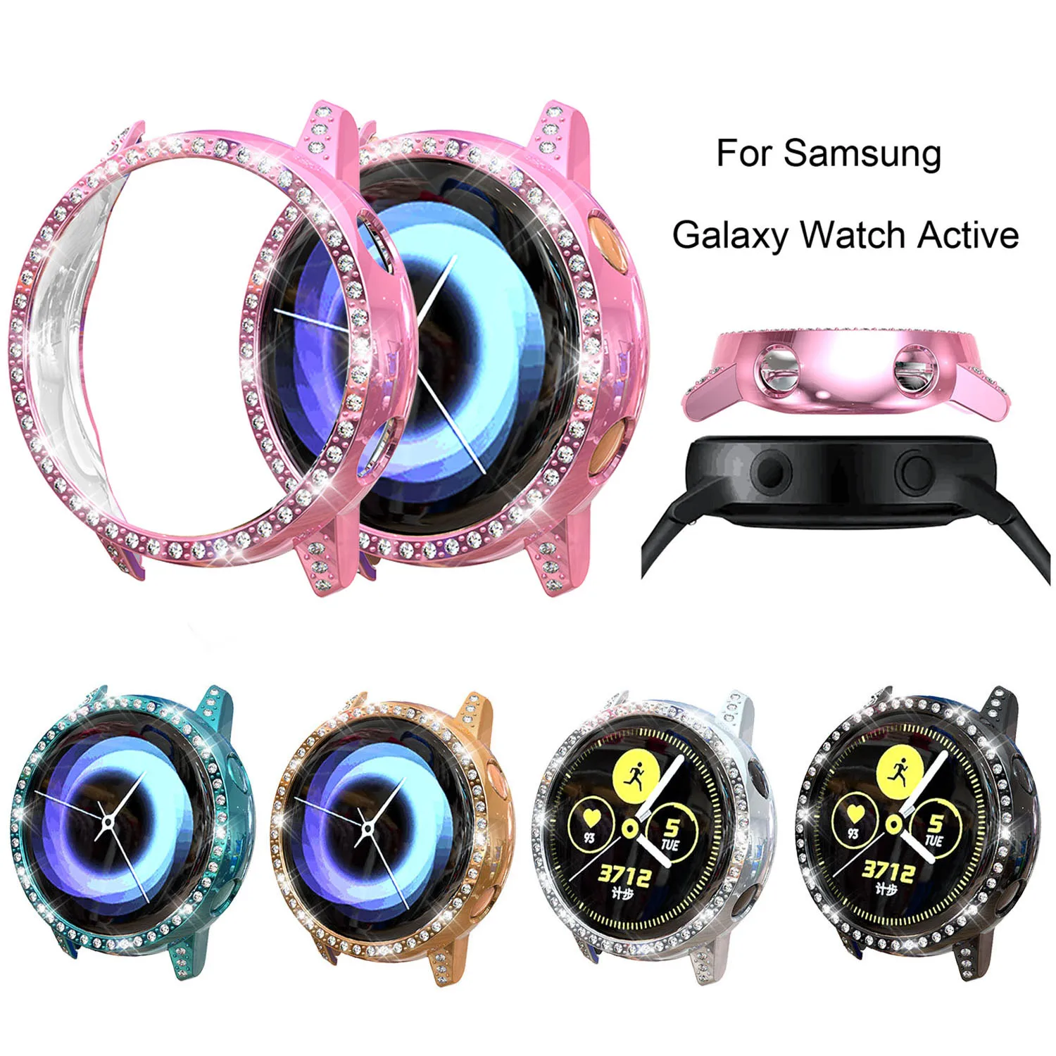 Women Diamond Hard PC Cover For Samsung Galaxy Watch Active Case Protective Anti-fall Cover Shockproof Protector Bumper Shell
Women Diamond Hard PC Cover For Samsung Galaxy Watch Active Case Protective Anti-fall Cover Shockproof Protector Bumper Shell