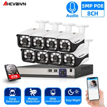 Face Detection Recognition 8CH 5MP Wireless NVR POE Security Camera System Outdoor CCTV Video Surveillance Video Recorder Kit
Face Detection Recognition 8CH 5MP Wireless NVR POE Security Camera System Outdoor CCTV Video Surveillance Video Recorder Kit