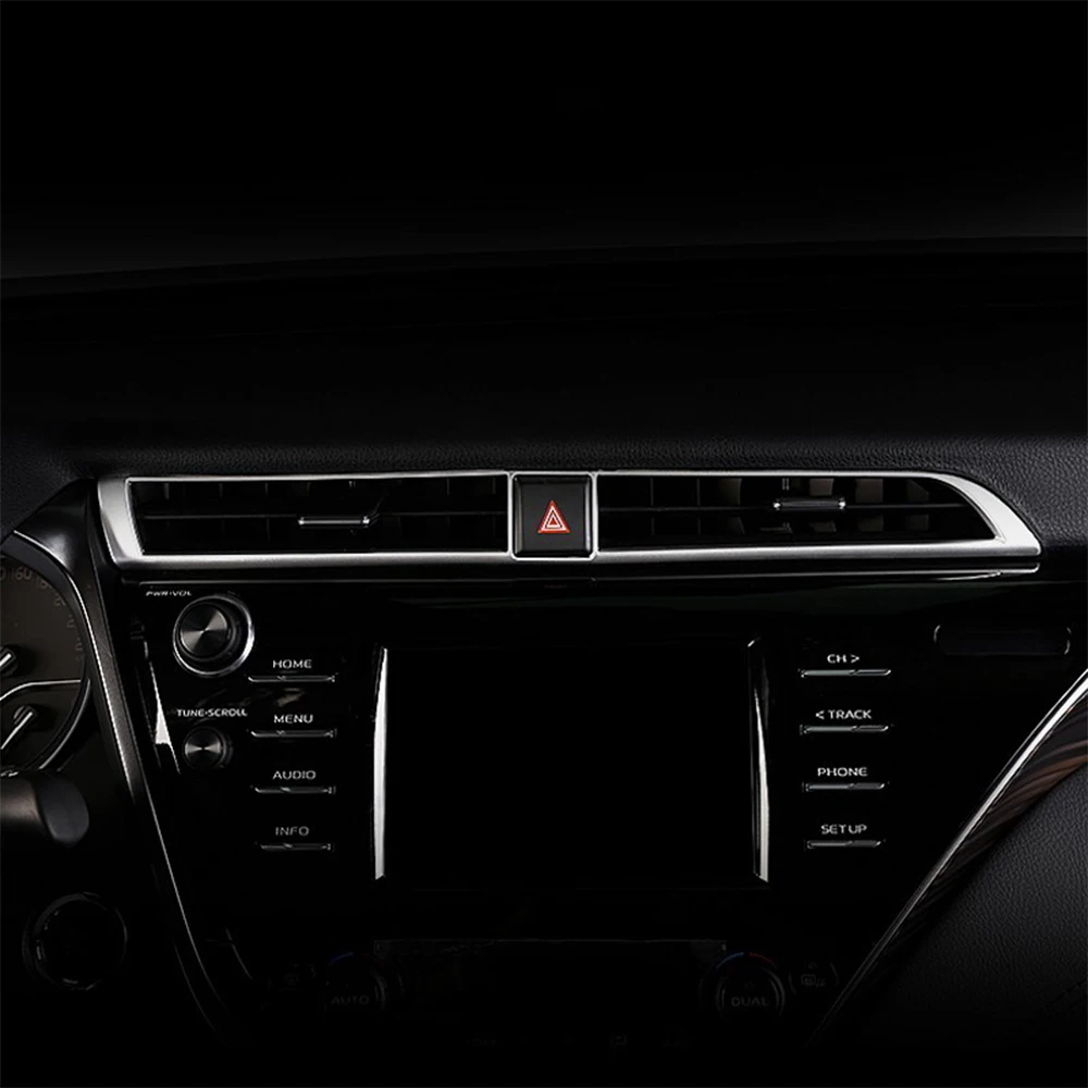 Car Centre Control Panel Outlet Trim Covers For Toyota Camry XV70 70 2018 2019 Auto Center Vent Decoration Car Styling
Car Centre Control Panel Outlet Trim Covers For Toyota Camry XV70 70 2018 2019 Auto Center Vent Decoration Car Styling