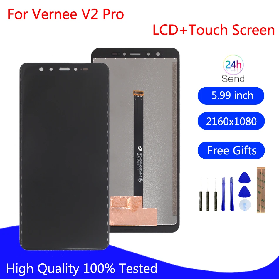 Original For VERNEE V2 PRO LCD Display Touch Screen Digitizer Assembly Repair Parts 5.99'' For VERNEE V2 PRO LCD Screen Display
Original For VERNEE V2 PRO LCD Display Touch Screen Digitizer Assembly Repair Parts 5.99'' For VERNEE V2 PRO LCD Screen Display