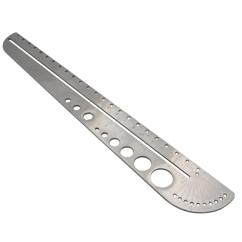 Multifunction Ruler Stainless Steel Compasses Protractor Hexagon Ruler Scale Tool
Multifunction Ruler Stainless Steel Compasses Protractor Hexagon Ruler Scale Tool