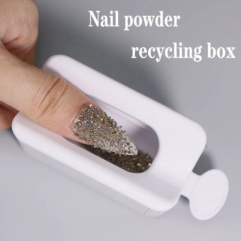 Nail art double-layer powder recovery box portable infiltration powder container recovery glitter powder storage nail tools 
Nail art double-layer powder recovery box portable infiltration powder container recovery glitter powder storage nail tools