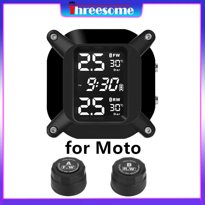 The New Motorcycle TPMS Tire Pressure Alarm Monitor System Display Time Warning handlebar installation Waterproof tpms 2 sensors
The New Motorcycle TPMS Tire Pressure Alarm Monitor System Display Time Warning handlebar installation Waterproof tpms 2 sensors