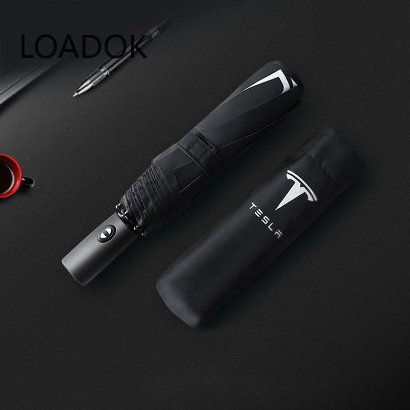 Car Styling Three-fold Double Layer Umbrella Windproof Automatic Sun Beach Umbrella for Tesla Model 3 Model X S Accessories
Car Styling Three-fold Double Layer Umbrella Windproof Automatic Sun Beach Umbrella for Tesla Model 3 Model X S Accessories