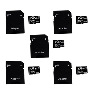 5Pcs/lot 16GB SD Card TF Card HD C10 U1 with Card Adapter for Raspberry Pi Nextion Standard Enhanced Display Car Recorder
5Pcs/lot 16GB SD Card TF Card HD C10 U1 with Card Adapter for Raspberry Pi Nextion Standard Enhanced Display Car Recorder