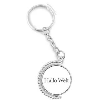 Hello World German Rotatable Key Chain Ring Keyholder
Hello World German Rotatable Key Chain Ring Keyholder