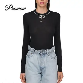 Fashion Luxury Brand Design Women Pullover 2020 Spring Summer Beaded Jumper Ladies Hedging Base Thin Black Clothes Sweater
Fashion Luxury Brand Design Women Pullover 2020 Spring Summer Beaded Jumper Ladies Hedging Base Thin Black Clothes Sweater