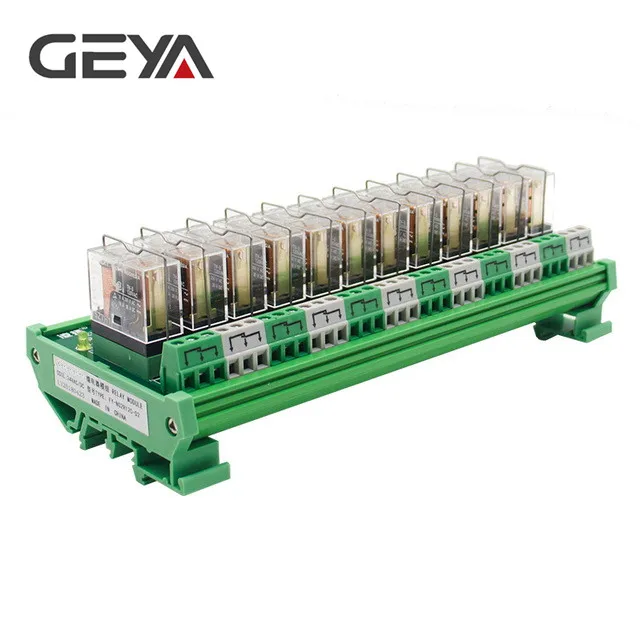 GEYA NG2R Din Rail 12 Group Relay Module Omron Replaceable Relay Board 12VDC 24VDC SPDT RELAY
GEYA NG2R Din Rail 12 Group Relay Module Omron Replaceable Relay Board 12VDC 24VDC SPDT RELAY