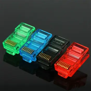 10PCS RJ45 Ethernet Cables Module Plug Network Connector RJ-45 Crystal Heads Cat5 Color Cat5e Gold Plated Cable
10PCS RJ45 Ethernet Cables Module Plug Network Connector RJ-45 Crystal Heads Cat5 Color Cat5e Gold Plated Cable