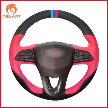MEWANT Hand-stitched Black Suede Red Leather Fashion Style Car Steering Wheel Cover for Cadillac XT4 2019 Accessories
MEWANT Hand-stitched Black Suede Red Leather Fashion Style Car Steering Wheel Cover for Cadillac XT4 2019 Accessories