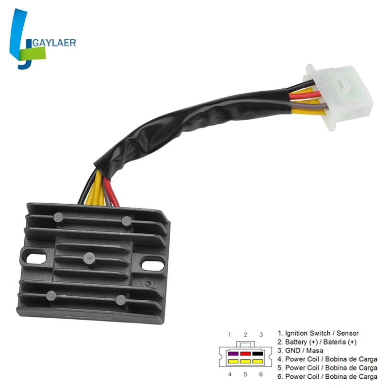 Motorcycle Voltage Regulator Rectifier for Kawasaki EL250 EN400 EN500 EN500 EX400 ZX500 Z550 Z750 ZX400 ZX400 ZR400
Motorcycle Voltage Regulator Rectifier for Kawasaki EL250 EN400 EN500 EN500 EX400 ZX500 Z550 Z750 ZX400 ZX400 ZR400