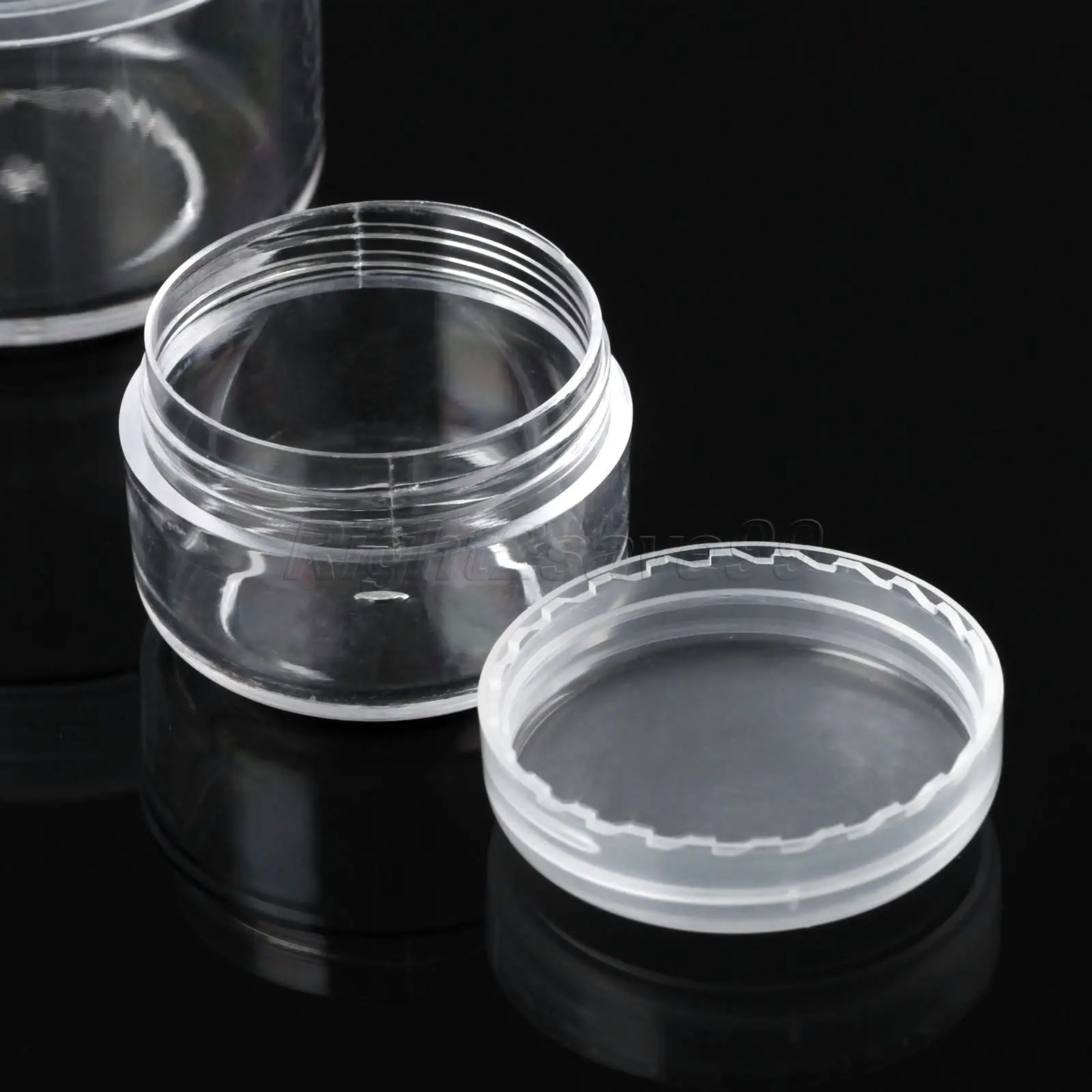 5 шт. портативные пластиковые косметические пустые банки для век|jar cap|jarjar cream |