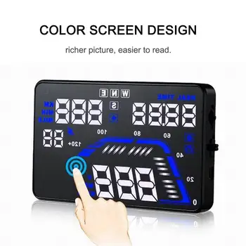 5.5" Universal GPS HUD Head Up Display Dashboard Mounted Projector for Speed Data Time Over Speed Alarm Compass Altitude
5.5" Universal GPS HUD Head Up Display Dashboard Mounted Projector for Speed Data Time Over Speed Alarm Compass Altitude