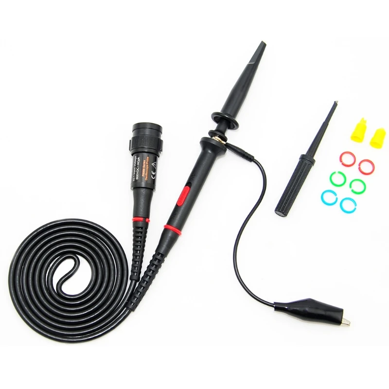 1X 10X P2200 200MHz High Precision Oscilloscope Probe Alligator Test Clip with Adjustable Attenuation Rate 19QB
1X 10X P2200 200MHz High Precision Oscilloscope Probe Alligator Test Clip with Adjustable Attenuation Rate 19QB