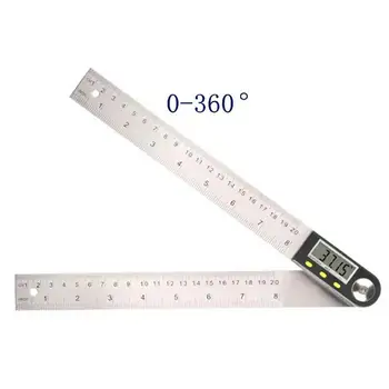Digital Protractor Ruler With Classic Stainless Steel Lcd Screen / Angle Ruler / Length And Angle Measurement / Metric
Digital Protractor Ruler With Classic Stainless Steel Lcd Screen / Angle Ruler / Length And Angle Measurement / Metric