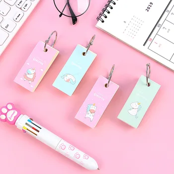 1 Pcs Unicorn Memo Note Binder Iron Ring Easy Mini Portable Word Book Flip Flash Cards Study Student Stationery
1 Pcs Unicorn Memo Note Binder Iron Ring Easy Mini Portable Word Book Flip Flash Cards Study Student Stationery
