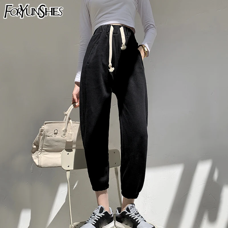 FORYUNSHES Women Beam Feet Pants Jogger Female High Waist Drawstring Solid Casual Loose Harem Sweaterpants 2020 Korean Style
FORYUNSHES Women Beam Feet Pants Jogger Female High Waist Drawstring Solid Casual Loose Harem Sweaterpants 2020 Korean Style