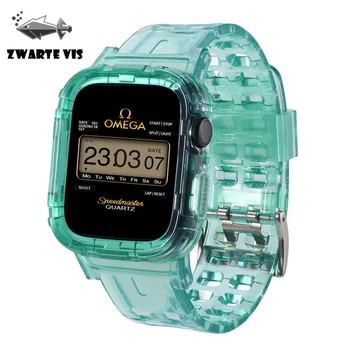Printed silicone transparent soft sports band for apple watch4 5 38/40mm band for iwatch series 3 4 5 42/44mm women men watchban
Printed silicone transparent soft sports band for apple watch4 5 38/40mm band for iwatch series 3 4 5 42/44mm women men watchban